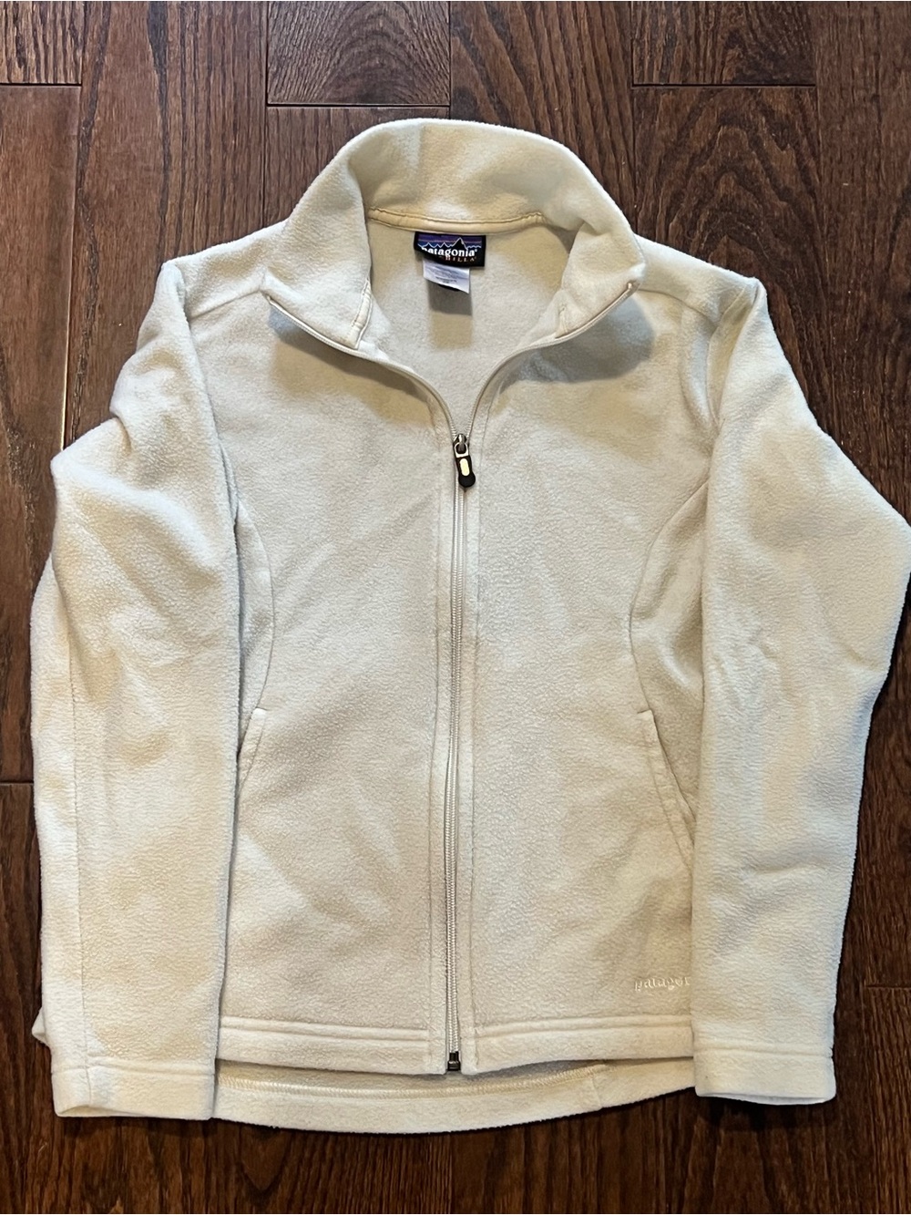 Patagonia Cream Full-Zip Fleece Jacket